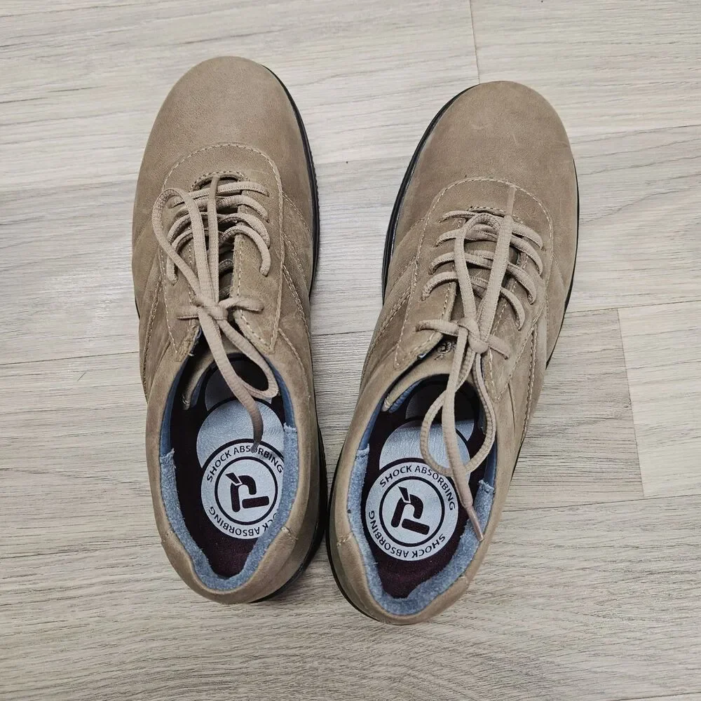 Propet Mens Brown Shoes Shock Absorbing Size 7 Leather